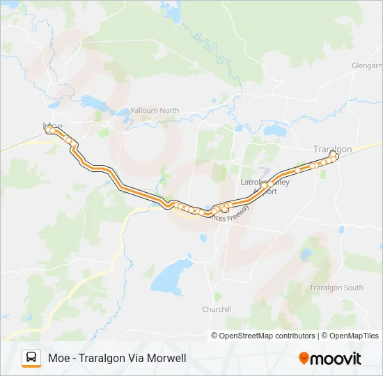 1 Bus Line Map