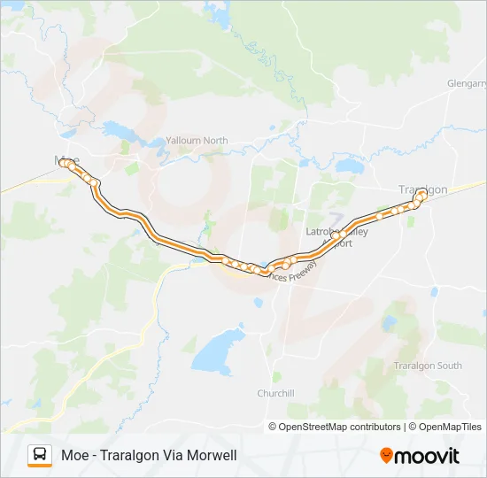 1 Bus Line Map