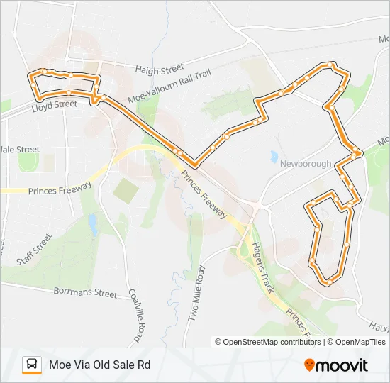14 Bus Line Map