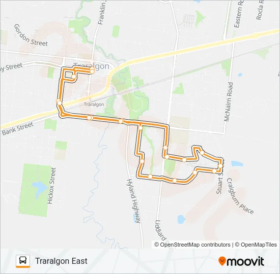 43 Bus Line Map