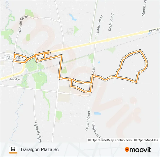 44 Bus Line Map