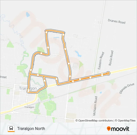 45 Bus Line Map