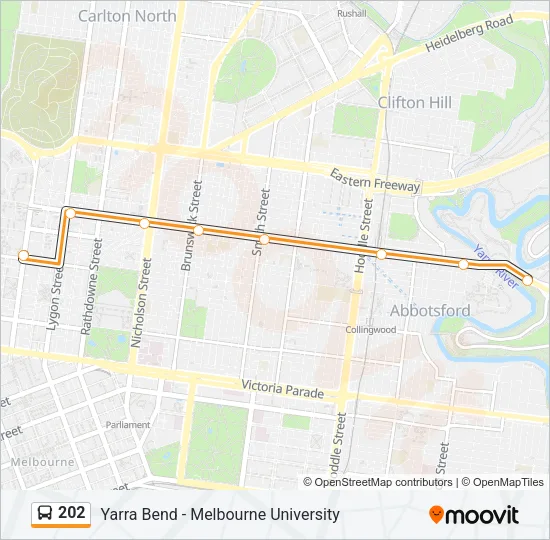 202 Bus Line Map