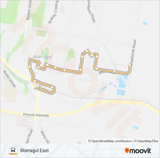 83 Bus Line Map
