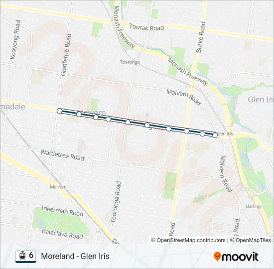 6 Tram Line Map