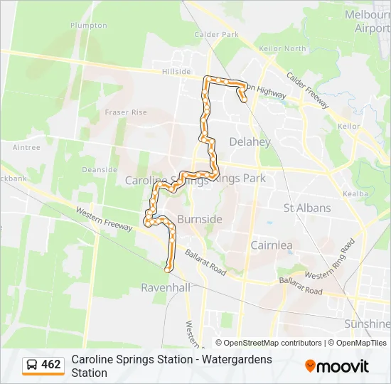 462 Bus Line Map