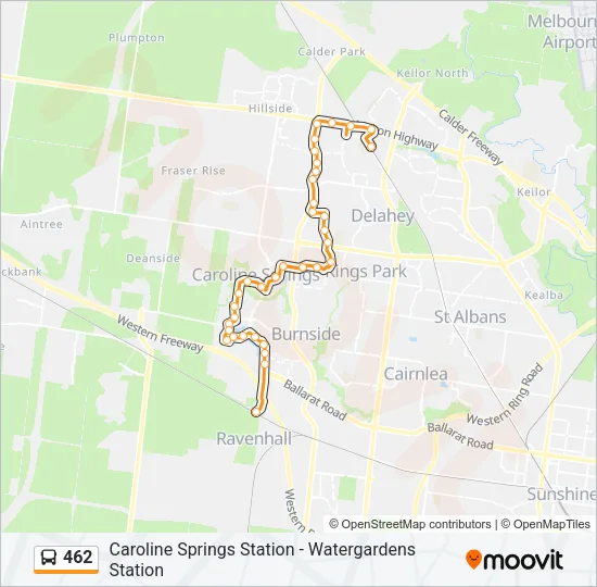 462 Bus Line Map