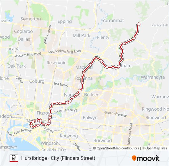 HURSTBRIDGE Train Line Map