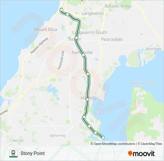 STONY POINT Train Line Map