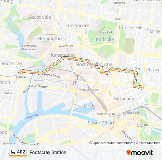 402 Bus Line Map