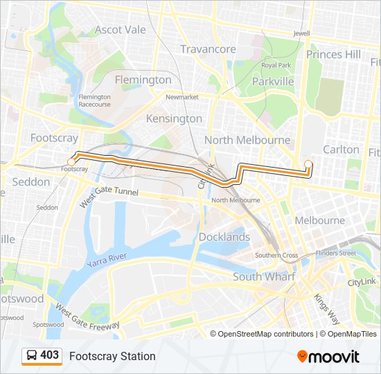 403 Route Schedules, Stops & Maps Footscray Station (Updated)