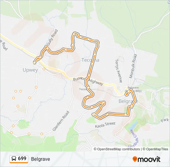 699 Bus Line Map