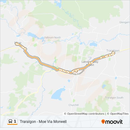 Directions To Route 1 1 Route: Schedules, Stops & Maps - Moe (Updated)