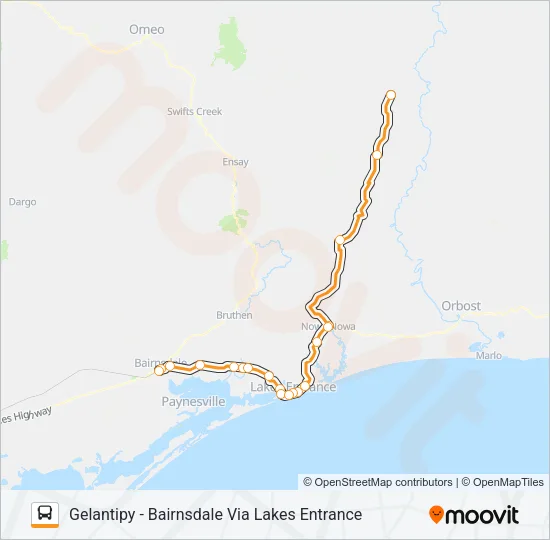 12 Bus Line Map