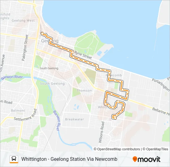 30 Bus Line Map