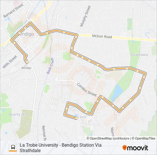 61 bus Line Map