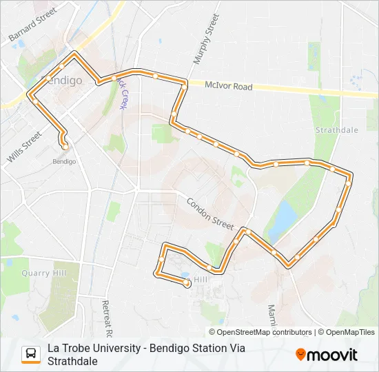 61 Bus Line Map