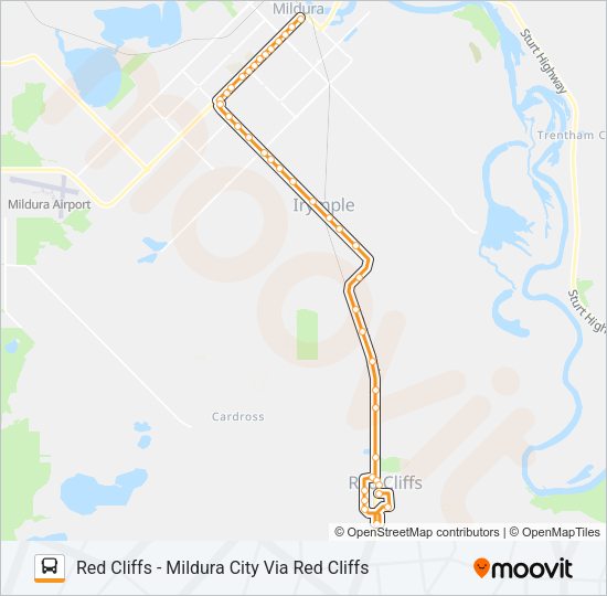 100/200 Bus Line Map