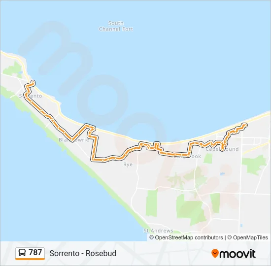 787 Bus Line Map