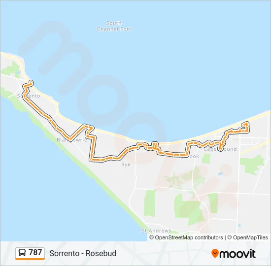 787 Bus Line Map