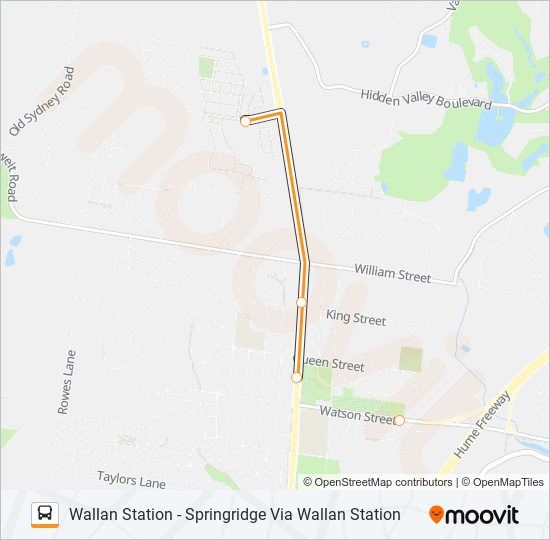 Mapa de WALLAN 2 de autobús