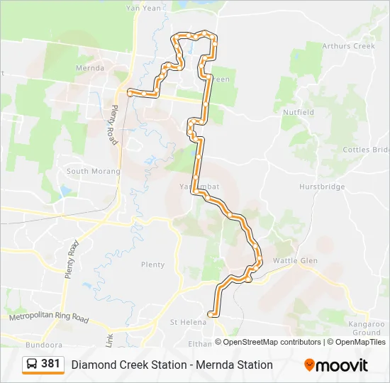 381 Route: Schedules, Stops & Maps - St Helena Secondary College (Updated)