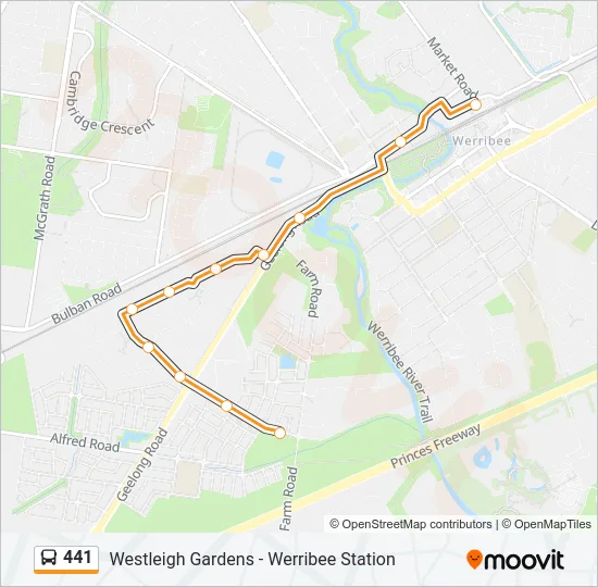 441 Bus Line Map