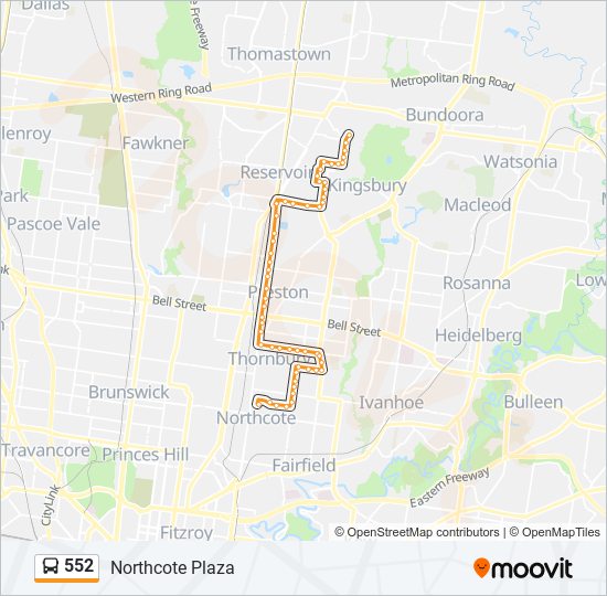 552 Route Schedules Stops Maps Northcote Plaza Updated 552-route-schedules-stops-maps-northcote-plaza-updated