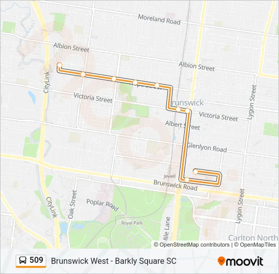 509 Bus Line Map