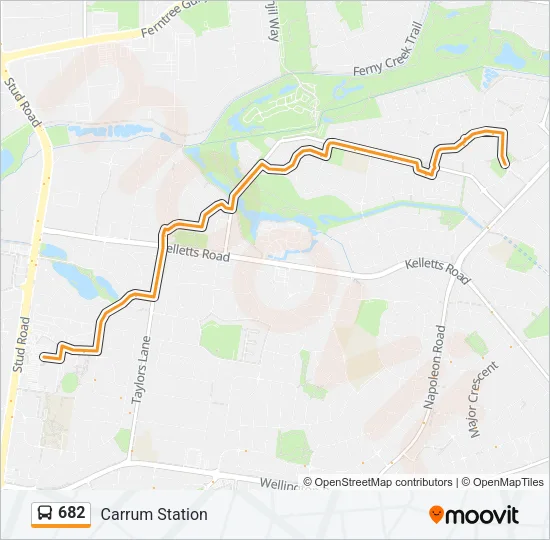 682 Bus Line Map