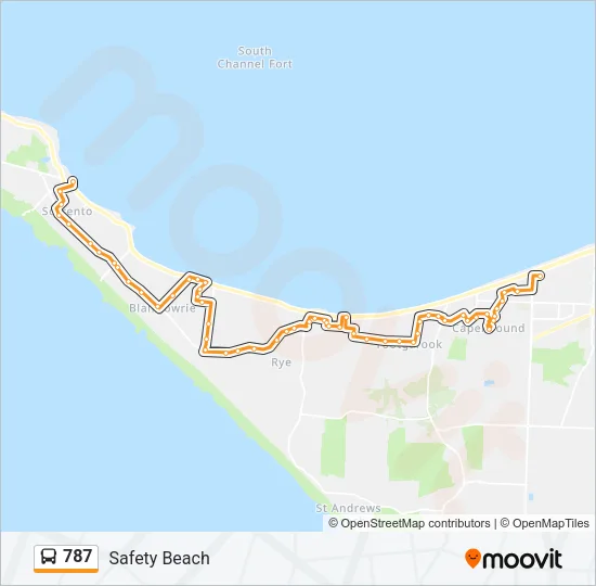 787 Bus Line Map