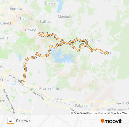 695F Bus Line Map
