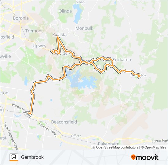 695F Bus Line Map