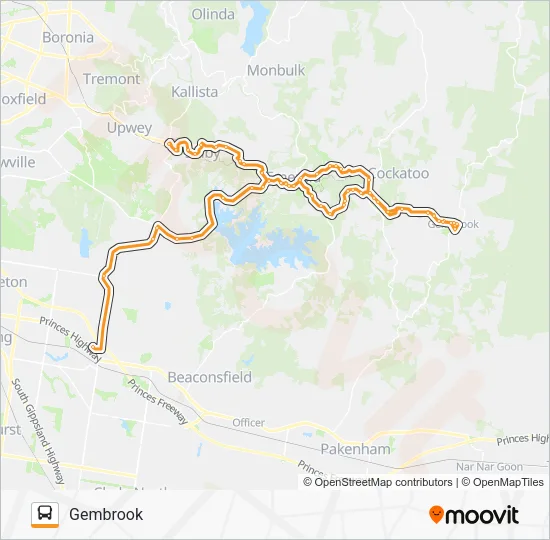 695F Bus Line Map