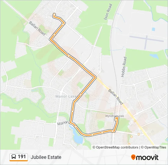 191 Route: Schedules, Stops & Maps - Jubilee Estate (Updated)