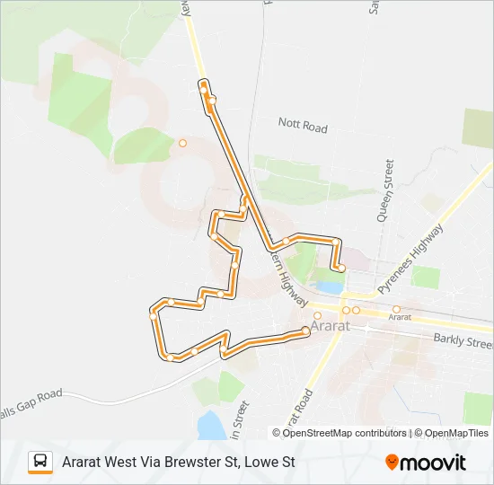 1 Bus Line Map