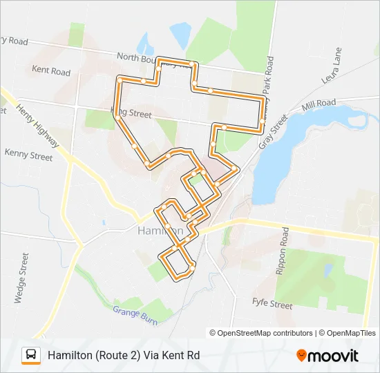 2 Bus Line Map