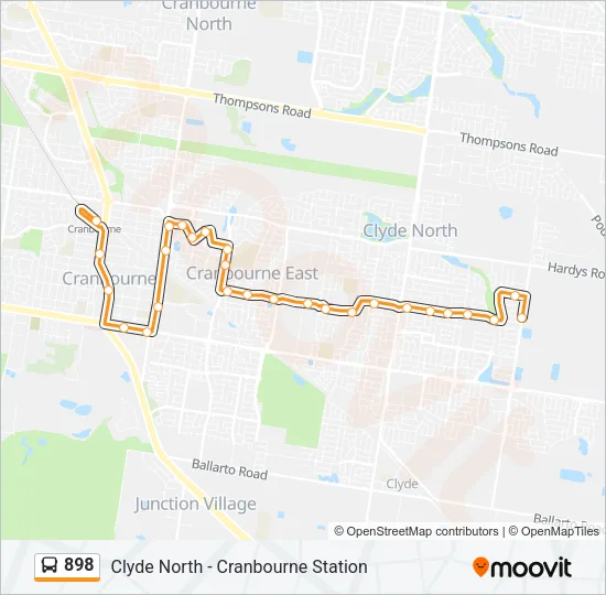 898 Bus Line Map
