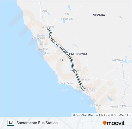 GREYHOUND US0810 Bus Line Map