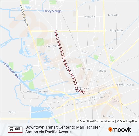 40L bus Line Map