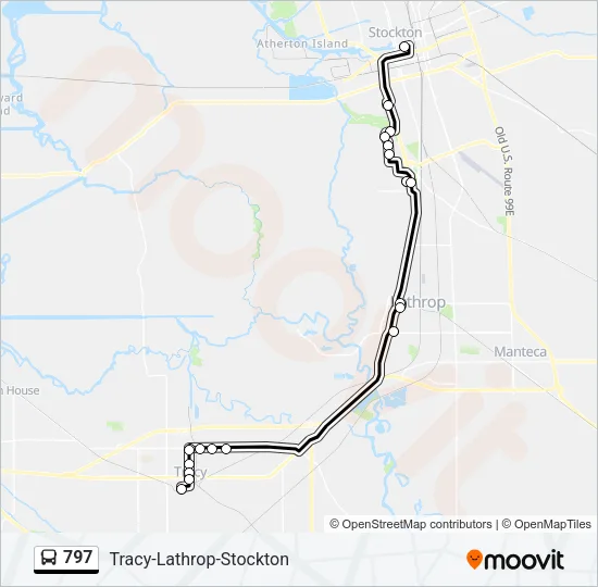 797 Bus Line Map