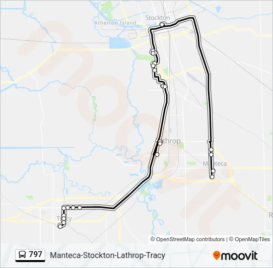 797 Bus Line Map