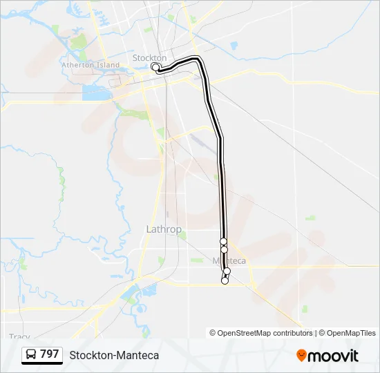 797 Bus Line Map