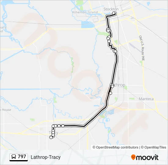 797 Bus Line Map