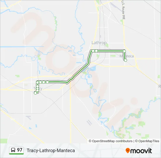 97 Bus Line Map