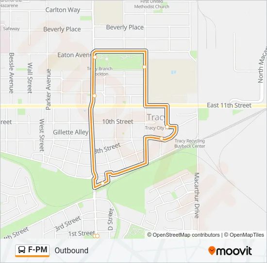 F-PM Bus Line Map