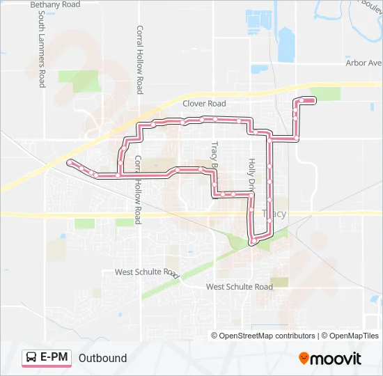 E-PM Bus Line Map