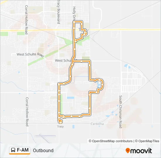 F-AM Bus Line Map