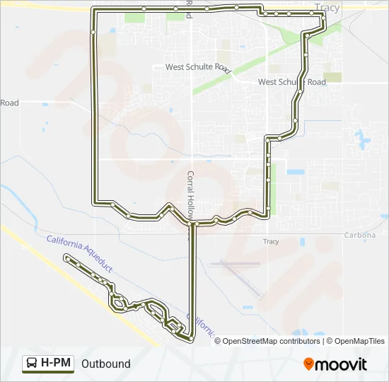 H-PM Bus Line Map