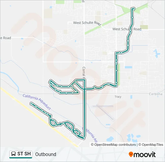 ST SH Bus Line Map